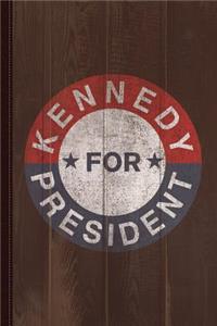 Vintage JFK Kennedy for President 1960 Washed Journal Notebook: Blank Lined Ruled for Writing 6x9 110 Pages