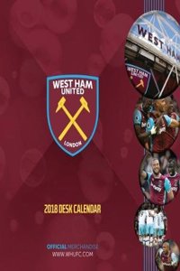 Official West Ham United FC Desk Easel Calendar 2018