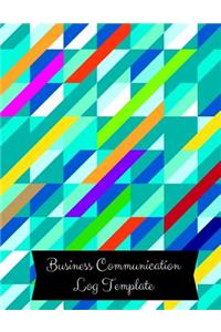 Business Communication Log Template
