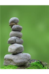 Meditation Rock Stack Lined Notebook Journal