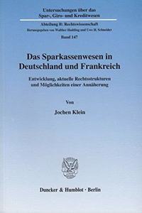 Das Sparkassenwesen in Deutschland Und Frankreich