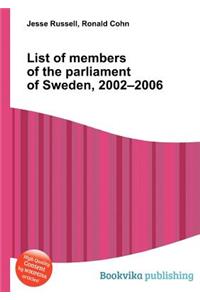 List of Members of the Parliament of Sweden, 2002-2006