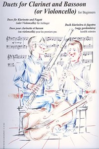 Duets for clarinet and bassoon (or violoncello) for beginners