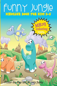funny jungle dinosaur book for kids 3-5