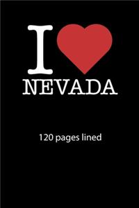 I love Nevada notebook 120 pages lined