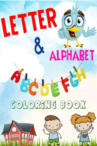 Letter & Alphabet Coloring Book