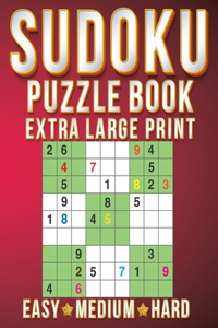 Mind Games For Seniors: Sudoku Extra Large Print Size One Puzzle Per Page (8x10inch) of Easy, Medium Hard Brain Games Activity Puzzles Paperback Books with for Men/Women & 