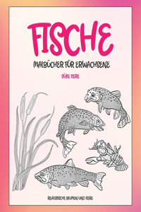 Malbücher für Erwachsene - Realistische Blumen und Tiere - Süße Tiere - Fische