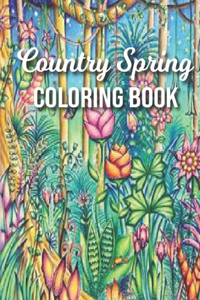 Country Spring Coloring Book