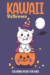 Kawaii Halloween Coloring Book For Kids