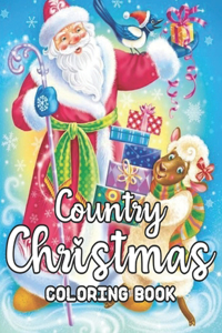 Country Christmas Coloring Book