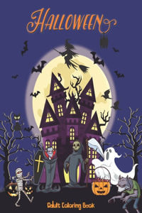 Halloween Adult Coloring Book