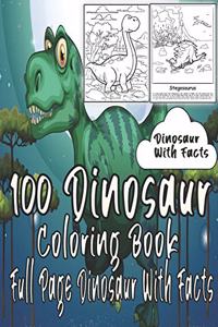 100 Dinosaur Coloring Book
