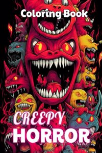 Creepy Horror Coloring Book for Adults