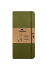 Moustachine Classic Linen Medium Military Green Dotted Hardcover