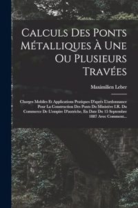 Calculs Des Ponts Métalliques À Une Ou Plusieurs Travées
