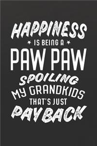 Happiness Is Being A Paw Paw Spoiling My Grandkids That's Just Payback