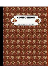 Composition Screaming Monkey Notebooks
