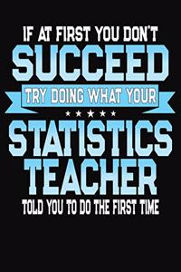 If At First You Don't Succeed Try Doing What Your Statistics Teacher Told You To Do The First Time