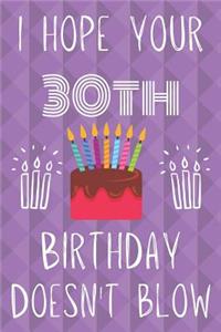 I Hope Your 30th Birthday Doesn't Blow
