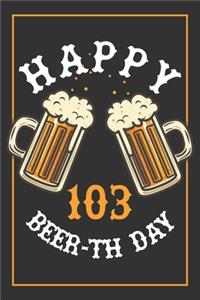 103rd Birthday Notebook