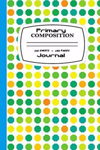 Primary Composition Book Polka Dots