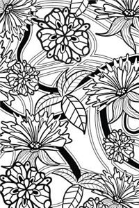 Floral Pattern - Color My Cover Notebook