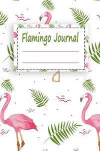 Flamingo journal: Notebook: Classic fabric cover notebook journal diary college ruled story writing in paper for men women & girls. (Flamingo notebook, with Line page