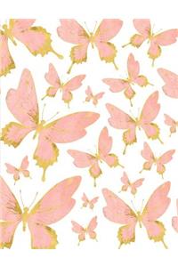 Pink Butterfly Notebook