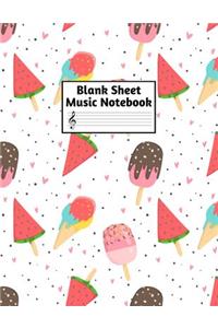Blank Sheet Music Notebook