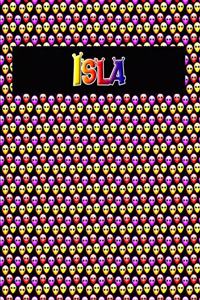 120 Page Handwriting Practice Book with Colorful Alien Cover Isla