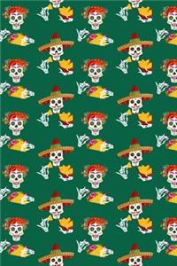 Day Of The Dead Pattern - Sugar Skull Santa Muerte 02