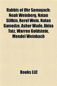 Rabbis of Ohr Somayach