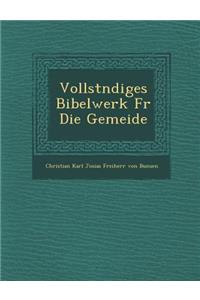 Vollst Ndiges Bibelwerk Fur Die Gemeide