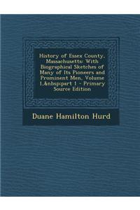 History of Essex County, Massachusetts