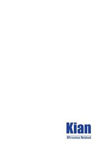 Kian Affirmations Notebook & Diary Positive Affirmations Workbook Includes