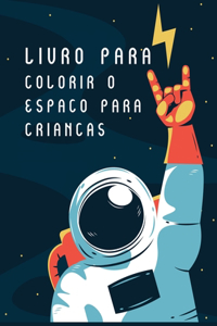 Livro para colorir o espaço para crianças