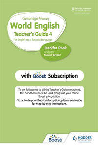 Cambridge Primary World English Teacher's Guide Stage 4 with Boost Subscription