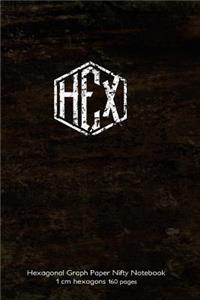 Hexagonal Graph Paper Nifty Notebook 1 cm hexagons 160 pages