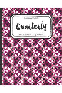Quarterly Guided Bullet Journal Pink Geo