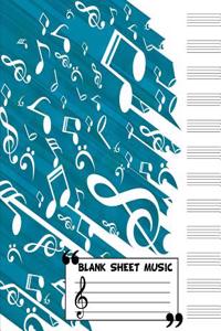 Blank Staff Paper: 12 Stave Blank Sheet Music - Music Manuscript Notebook - 8.5x11 - 104 Pages - (Composition Books - Blank Staff Paper)