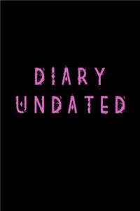 Diary Undated