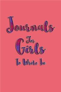 Journals For Girls To Write In