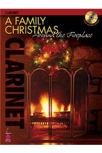 A Family Christmas Around the Fireplace