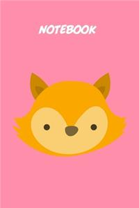 Baby fox kids Notebook [Lined] [6x9] [110 pages]