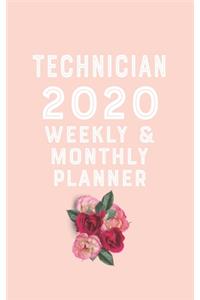 technician 2020 Monthly Weekly Planner technician Occupation Planner A beautiful