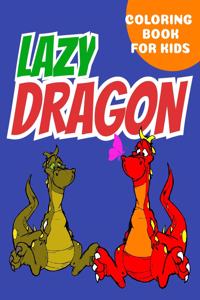lazy Dragon coloring book for kids