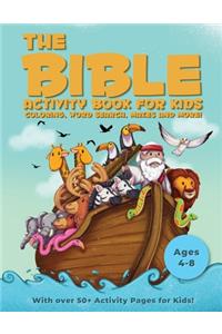 Bible Activity Book For Kids Ages 4 - 8