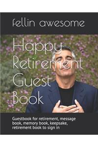 Happy Retirement Guest Book