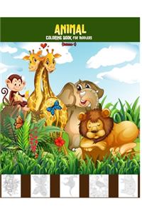Animal coloring book for toddlers
